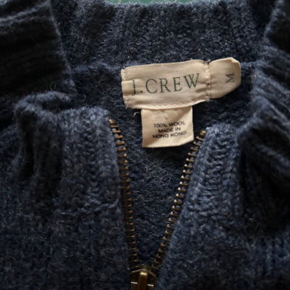 Felted Wool Handcrafted Mittens from Repurposed J Crew Sweater - Denim Heather - Picture 3 of 5